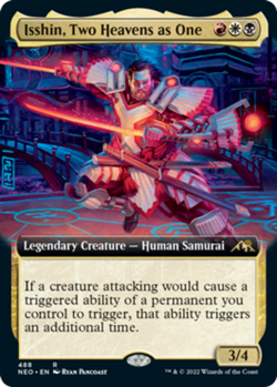 Isshin, Two Heavens as One - Extended Art NM, English MTG Kamigawa: Neon Dynasty - Image 1