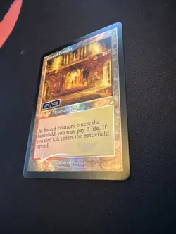 Sacred Foundry (Retro Frame) (Serial Numbered) Ravnica Remastered Foil - Image 3