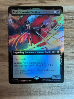 MTG Mai Scornful Striker Extended Art Legal Foil Avatar The Last Airbender - Image 1