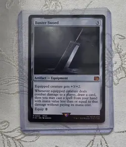 MTG Magic the Gathering Final Fantasy Buster Sword Regular M 0255 Non-Foil - Image 1