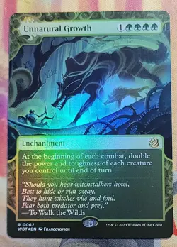 Unnatural Growth (Foil) MTG Wilds of Endraine: Enchanting Tales (NM) - Image 1