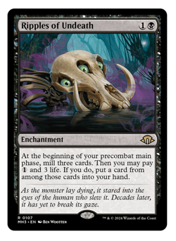 MTG - 1 x Ripples of Undeath - Rare Enchantment - Modern Horizons 3 (MH3) - M/NM - Image 1