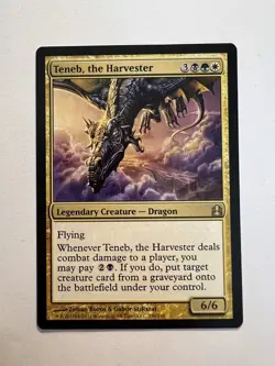 Teneb, the Harvester - MTG Commander 2011 - NM Legendary Creature Rare Dragon - Image 1