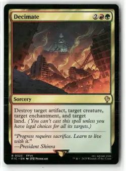 Decimate Commander Final Fantasy Magic MTG NM - Image 1