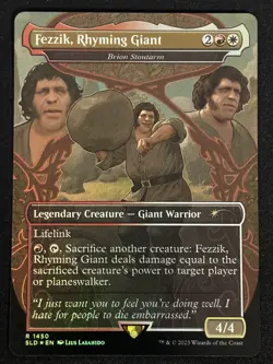 1x MTG Fezzik, Rhyming Giant - Brion Stoutarm (Foil) - (SLD) #1450 - Magic - Image 1
