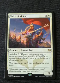 MTG - Voice of Victory - Tarkir: Dragonstorm - Near Mint Rare - TDM #33 Non Foil - Image 1