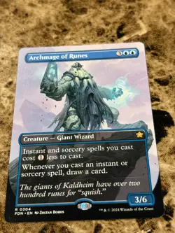 ARCHMAGE OF RUNES Magic the Gathering MTG Foundations Borderless - Image 1