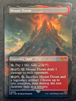 Mount Doom - Borderless - LOTR: Tales of Middle Earth (MTG) - Image 1