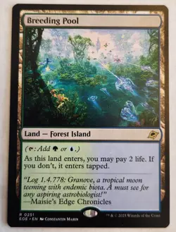 Breeding Pool Edge of Eternities Rare Land Regular NM+ - Image 1