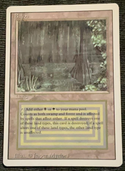 Bayou Magic the Gathering 1994 rare dual land: Bayou Revised Edition - Image 1