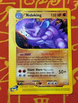 POKEMON TCG NIDOKING 24/147 NON HOLO RARE EXCELLENT AQUAPOLIS - Image 1