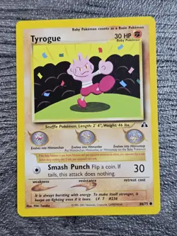 Tyrogue 66/75 | Neo Discovery | Non Holo Pokemon Card | LP - Image 1