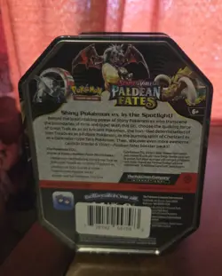 Pokemon TCG Scarlet & Violet Paldean Fates Shiny Charizard EX Tin Sealed - Image 3
