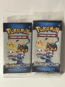 2 Packs - Pokemon Sun & Moon 3 Card Pack General Mills Cereal Promo 2017 PBMC17 - Image 1