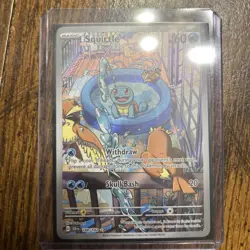 Squirtle 148/142 Stellar Crown Illustration Rare Pokemon TCG - Image 1
