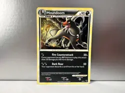 Houndoom 5/90 Holo Rare Pokemon - Undaunted 2010 - Near Mint Minty Pack Fresh - Image 1