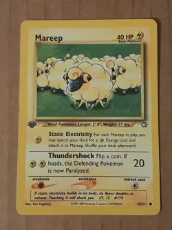 Pokemon Mareep 65/111 Neo Genesis 1st Edition LP See Pictures - Image 1
