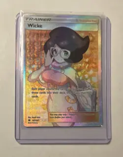 Pokemon Wicke Full Art Ultra Rare Trainer Holo 147/147 Sm-Burning Shadows - Image 1