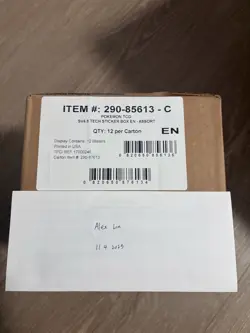 Pokemon TCG SV4.5 12x Paldean Fates Tech-Sticker Collection *SEALED CASE* - Image 1