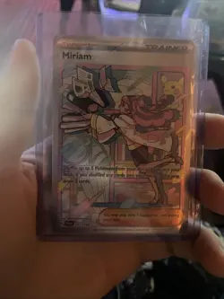 Pokemon TCG Miriam Trainer Full Art Holo Scarlet & Violet Base Set - Image 1