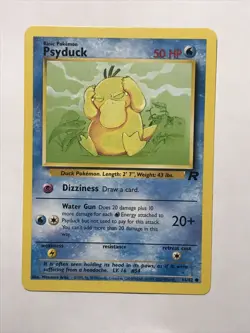 Pokemon TCG Psyduck Team Rocket 65/82 Regular Unlimited Common - Image 2