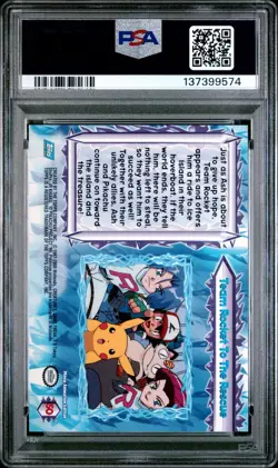 Pokemon Card Team Rocket To The Rescue #50 Topps The Movie 2000 Meowth PSA 8 - Image 2