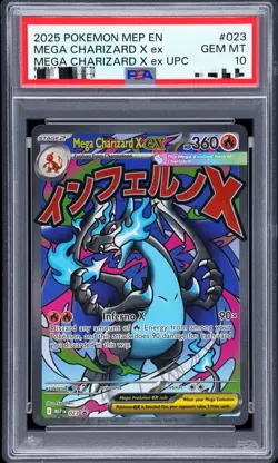 2025 Pokemon Mega Charizard #023 Promo UPC Psa 10 "PRE-SALE" SHIPS JANUARY 26 - Image 1