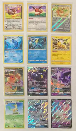 Pokemon TCG EEVEElutions 12 Cards Lot - Eevee Jungle #51/64, Umbreon GX #80/149 - Image 1