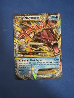 Pokemon Mega Gyarados EX TCG Holo Card Breakpoint Rare 27/122 LP - Image 1