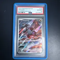 Pokemon TCG Groudon Paradox Rift Holo Card 199/182 PSA 10 - with graded guard - Image 1