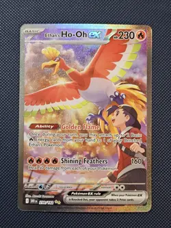Ethan's Ho-Oh EX 230/182 Special Illustration Rare Pokemon Destined Rivals NM/M - Image 1