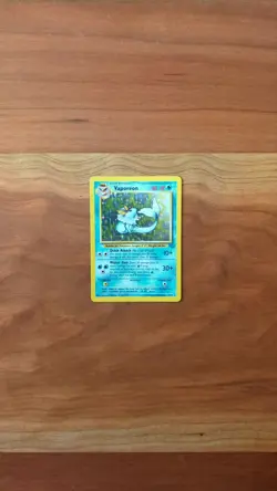 Vaporeon 12/64 Jungle Set Pokemon TCG Holo Rare Vintage LP - Image 2