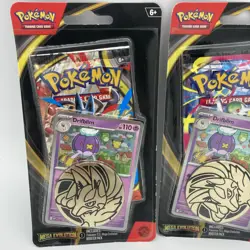 Pokemon TCG Mega Evolution Blister Pack Sealed with Drifblim Card 3 Pack Lot - Image 2