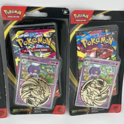 Pokemon TCG Mega Evolution Blister Pack Sealed with Drifblim Card 3 Pack Lot - Image 3