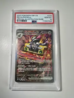 Pokemon Revavroom ex 224/197 Obsidian Flames Special Illustration Rare PSA 10 - Image 1
