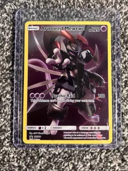 Pokemon TCG Armored Mewtwo Holo Rare Black Star Promo Card SM228 - Image 1