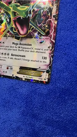 Pokemon TCG Rayquaza EX Holo Rare Black Star Promo Card XY66 - Image 3