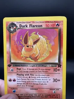 Pokemon TCG Dark Flareon Team Rocket 35/82 1st Edition Vintage WoTC LP - Image 3