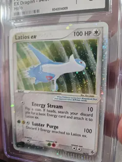 CGC 8 Latios ex 2003 EX Dragon 94/97 Holo SWIRL Pokemon Card psa - Image 4