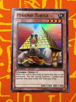 YUGIOH PYRAMID TURTLE SUPER RARE 1ST EDITION NEAR MINT LCJW-EN189 - Image 1