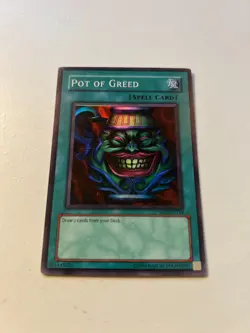 Yugioh Pot Of Greed Super Rare DB1-EN134 LP/NM - Image 1