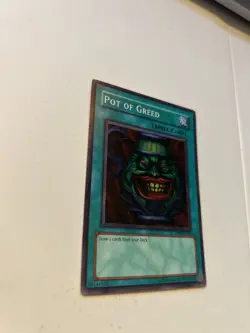 Yugioh Pot Of Greed Super Rare DB1-EN134 LP/NM - Image 2