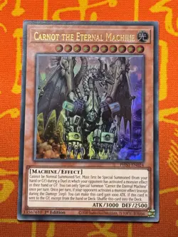 YUGIOH CARNOT THE ETERNAL MACHINE ULTRA RARE 1ST NM PHNI-EN024 - Image 1
