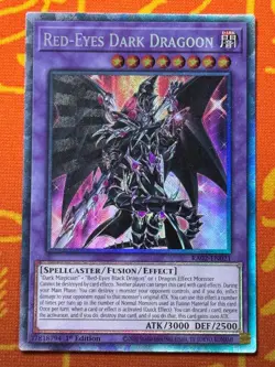 YUGIOH RED-EYES DARK DRAGOON COLLECTORS RARE NM RA02-EN021 - Image 1
