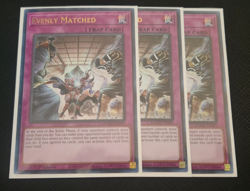 Yu-Gi-Oh! Evenly Matched MAMA-EN099 Ultra Rare 1st Edition x 3!!! - Image 1