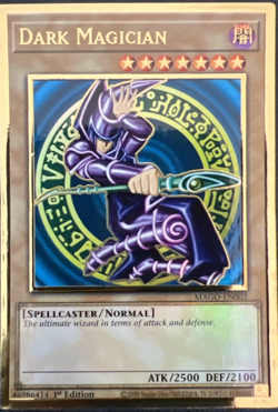 DARK MAGICIAN - 1st EDITION MAXIMUM GOLD RARE MAGO-EN002 YUGIOH! TCG Card - Image 1