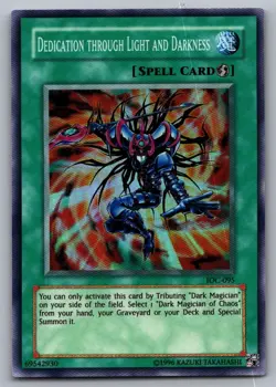 1996 Yu-Gi-Oh! Foil Dedication Through Light and Darkness - Image 1