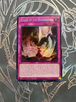 Yugioh! Songs of the Dominators - ALIN-EN078 - Secret Rare - 1st Edition Near Mi - Image 2
