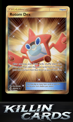 Rotom Dex (Secret) 159/149 Pokemon Secret Rare SM Base Set Card NM - Image 1