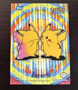 Pokemon Topps 2000 TV Animation Series 2 Stick-Ons #132 Ditto Card 5 of 10 - Image 1